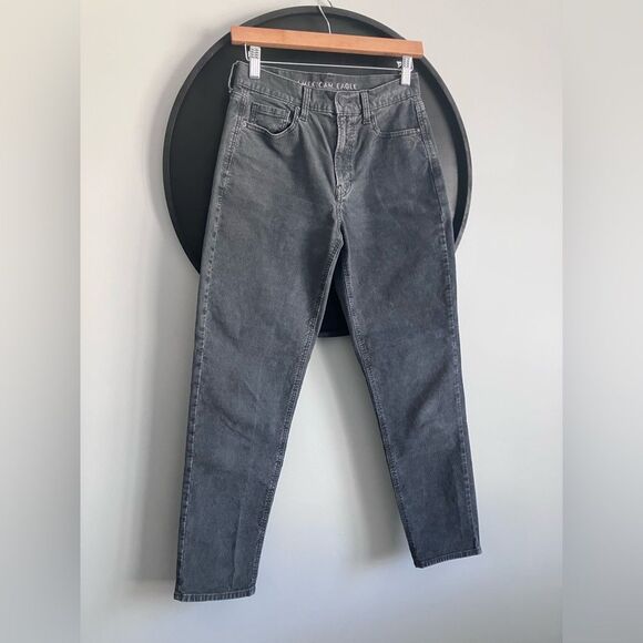 AMERICAN EAGLE Grey Corduroy High Rise Pants Size 0 - Picture 2 of 14